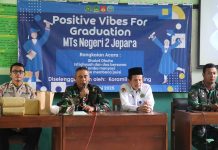 Koramil Keling Gelar Kegitan Positive Vibes For Graduation di MTs Negeri 2 Jepara
