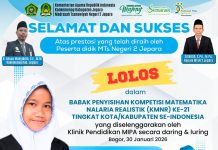 Selamat dan Sukses Peserta Didik MTsN 2 Jepara