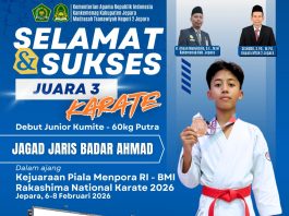 Juara 3 Karate Piala Menpora RI – BMI Rakhasima National Karate 2026