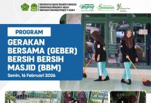 Gerakan Bersama Bersih-Bersih Masjid