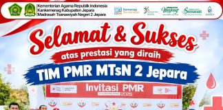 MTsN 2 Jepara Raih Juara 1 Lomba Donor Darah Tingkat Madya Invitasi PMR Se-Kabupaten Jepara 2026