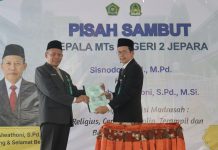 Pisah Sambut Kepala MTsN 2 Jepara, Momentum Melanjutkan Pengabdian dan Menguatkan Sinergi