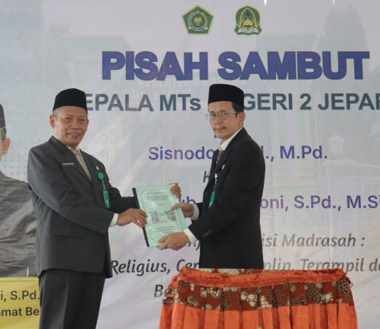 Pisah Sambut Kepala MTsN 2 Jepara, Momentum Melanjutkan Pengabdian dan Menguatkan Sinergi